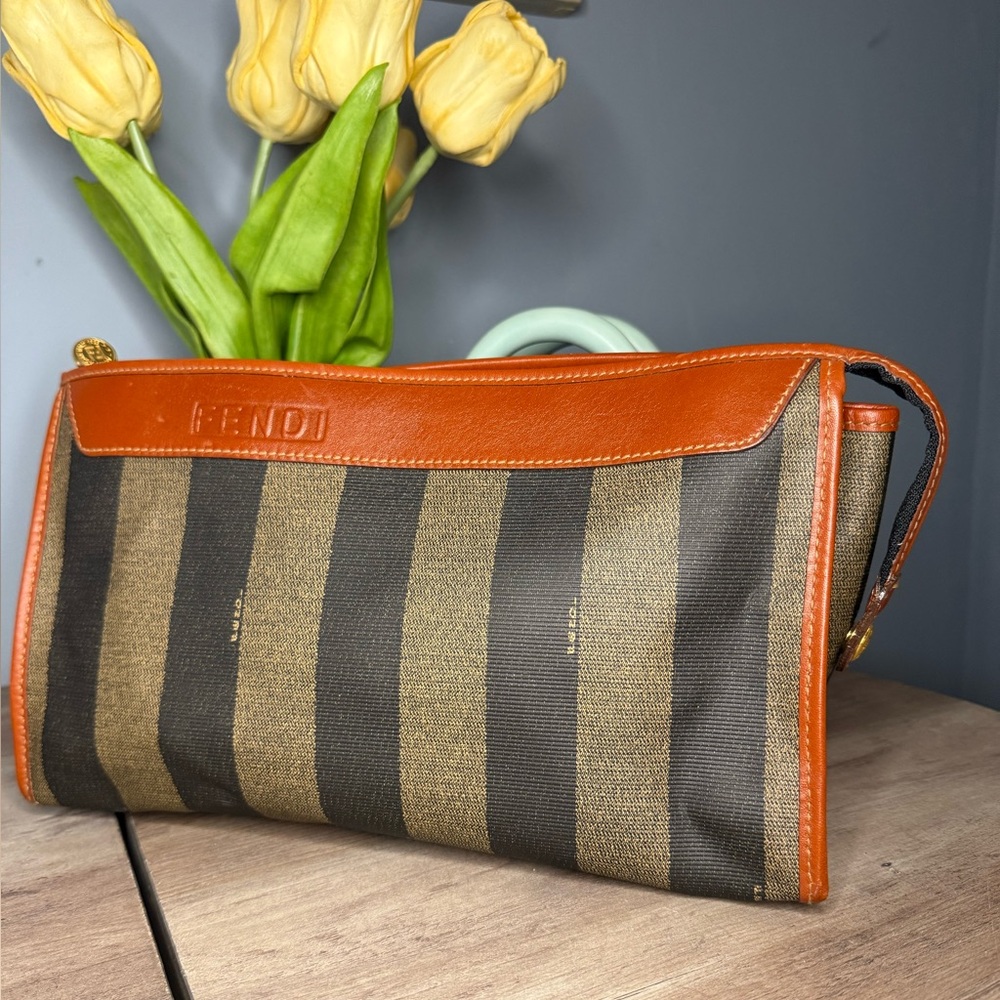 Fendi Vintage Pecan clutch
